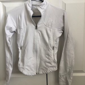 White Lululemon zip up sweater